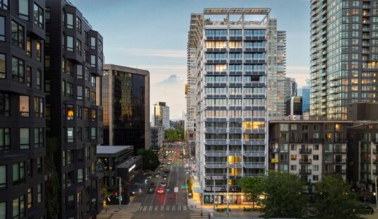 Resin panels deliver strength and sustainability in Seattle’s first net zero high-rise