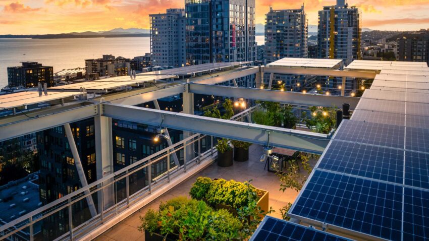 Lumicor Resin Panels were used on 3Zero3's rooftop railings