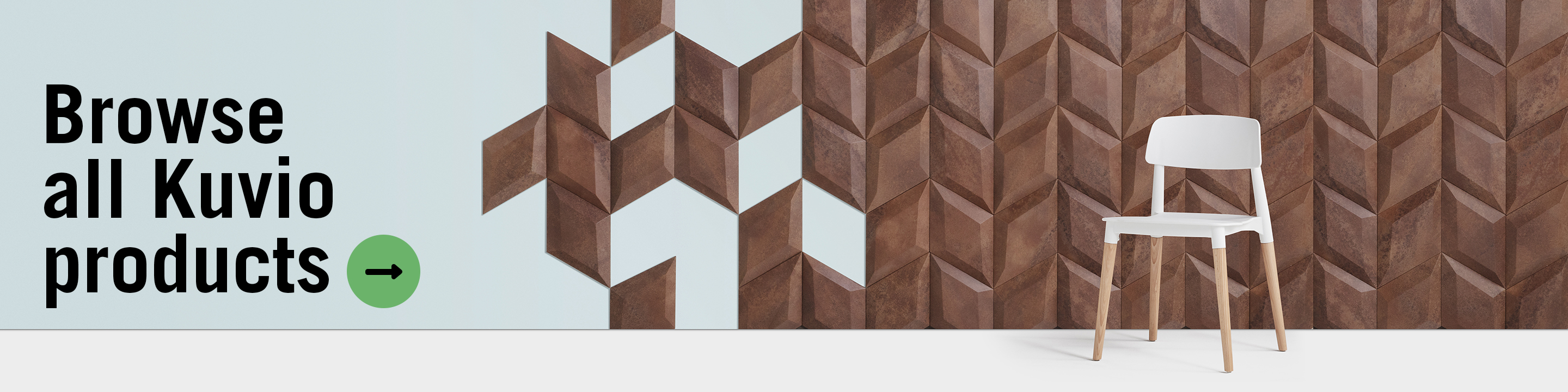 Unique and decorative BROWN cork wall tiles 3D LINE