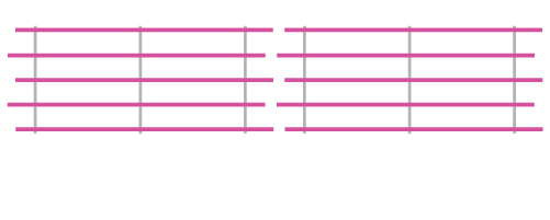 Straight fin ceiling features align end to end regardless of installation orientation.